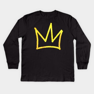 Basquiat Crown Kids Long Sleeve T-Shirt